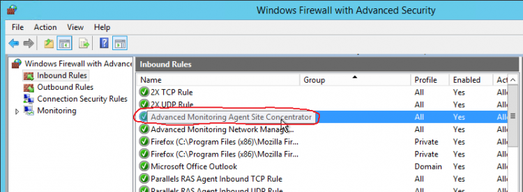 Windows Advanced Firewall