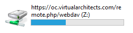 Mapped Drive to OwnCloud via WebDAV