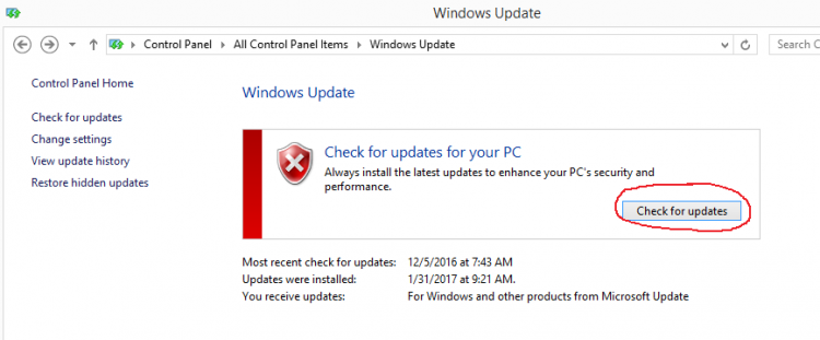 Install Windows Updates