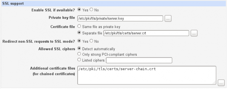 Webmin SSL Config