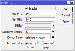 Enable PPTP Server