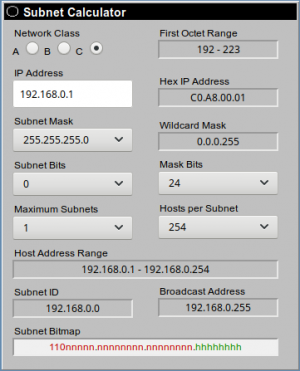 Subnet Calulator