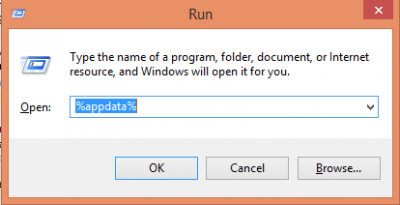 Run %appdata%