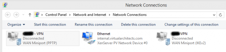 Windows Network Connections