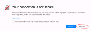 RAS Gateway Has Self-Signed SSL Certificate