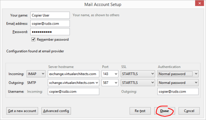 Manual Account Configuration