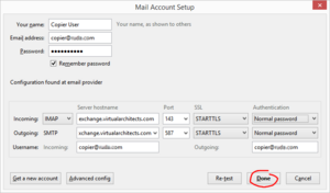 Manual Account Configuration