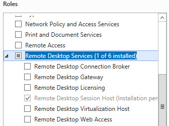 Remote Desktop Role Services