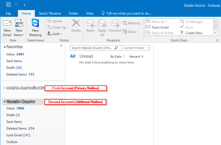 Outlook with Two Accounts