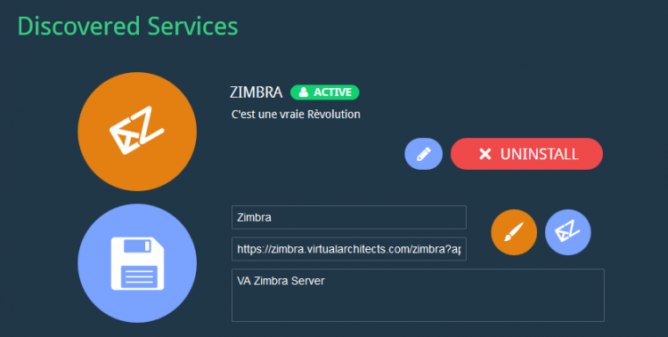 Edit the Zimbra Service for Your Zimbra Server
